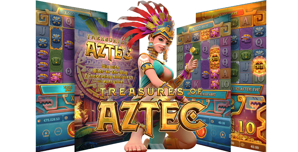 Treasures of Aztec  ทดลอง เล่น เกม สล็อต pg
